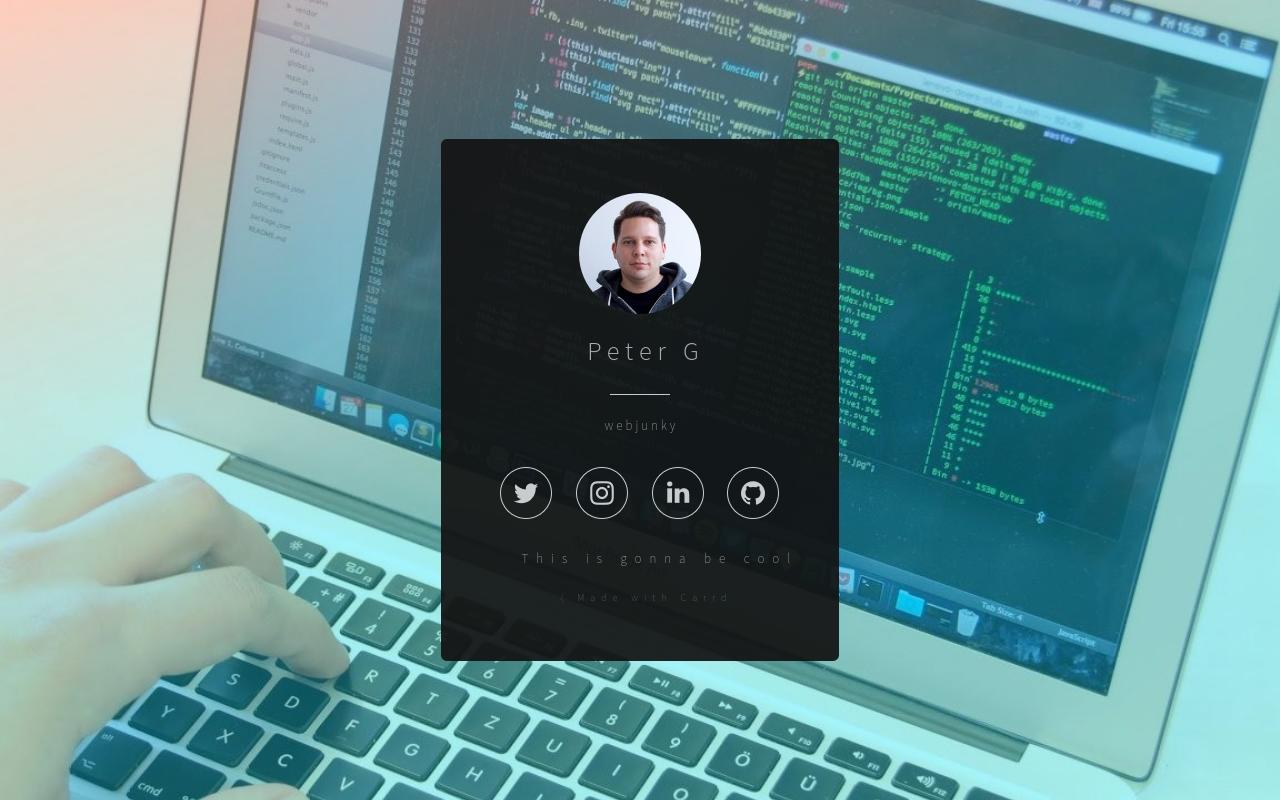 Carrd profile picture for @peter